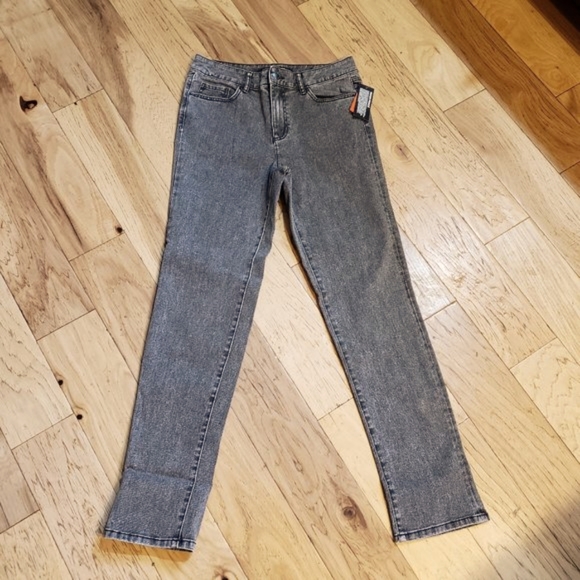 NWT Joe fresh stone Wash High Rise Denim Ankle Crop Jeans Size 29 - Picture 4 of 11